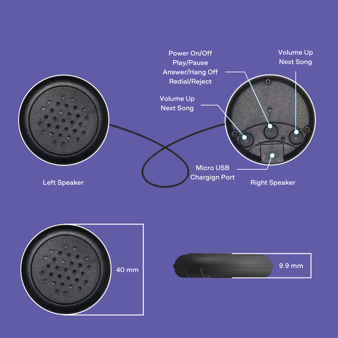 Diambk Cozy & Wireless Headband Headphones