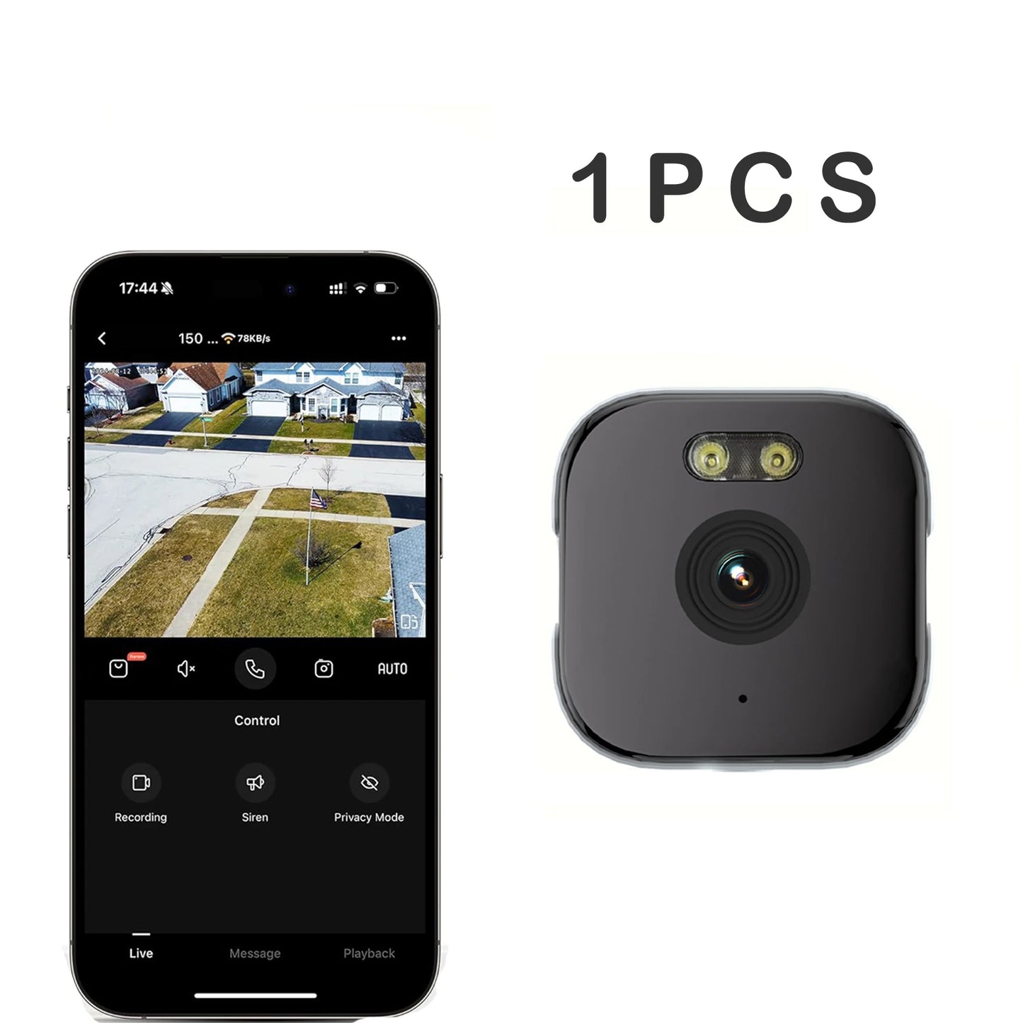 2PCS/1PCS HEIYOUCAM Window Camera-Replaces Outdoor Cameras | 2.4/5GHz Wi-Fi | 3MP HD | Full-Color Night Vision Thru Window